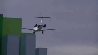 Aeromexico E145 Crosswind approach HD [upl. by Matt]