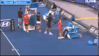 NOVAK DJOKOVIC amp ANA IVANOVIC GANGNAM STYLE [upl. by Tevis]