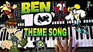 Ben 10 Theme song Keyboard cover  One Minute Music Cover  Benten theme music  CNN [upl. by Edwine729]