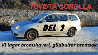 Bromsar reparation Toyota Corolla del2 [upl. by Ahsot]