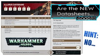 Are the Adeptus Custodes Datasheets any GOOD Warhammer 40k [upl. by Amaleta]