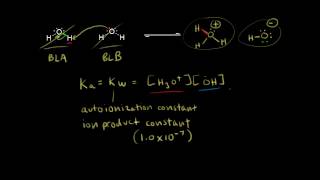 Autoionization of water  Chemical processes  MCAT  Khan Academy [upl. by Nomad42]