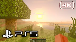 Minecraft PS5 Edition  Official Gameplay 4K 60FPS Preview Beta [upl. by Arymahs]