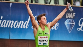 Karsten Warholm 400m 4597  National Indoor Championschips 2017 [upl. by Ardnassak213]