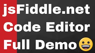 jsFiddlenet Online Code Editor for Web Development Online Demo Full Example [upl. by Koorb]