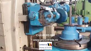 CUGIR FD 800 gear hobbing machine [upl. by Barlow]