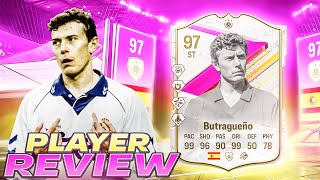 👀97 FUTTIES ICON BUTRAGUEÑO SBC PLAYER REVIEW  EA FC 24 ULTIMATE TEAM [upl. by Akeihsal252]