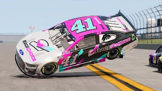 NASCAR Racing Crashes 90  BeamNG Drive [upl. by Inol]