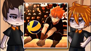 Haikyuu React To Hinata Shoyo  Gacha Club [upl. by Jeremiah]