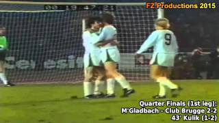 19761977 European Cup Borussia Mönchengladbach All Goals Road to the Final [upl. by Aikemat]