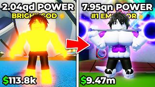 I Unlocked MAX STRENGTH Emperor Body Alter in Gym League Roblox [upl. by Malena393]