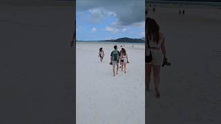 Whitehaven Beach Paradise australia beach airliebeach whitehavenbeach boating shorts [upl. by Seka]