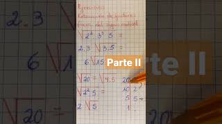 Ejercicios extracción de factores fuera del signo del radical parte II raiz radicales [upl. by Akenot164]