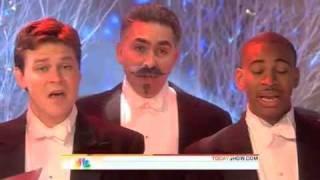 Chanticleer on The Today Show 1242009 Hark The Herald Angels Sing with Lyrics [upl. by Ahseiat69]