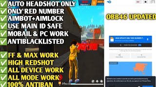 Ob46 update no drag body headshot config file free fire aimbotaimlock  free fire Max headshot hack [upl. by Lajet]