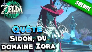 Sidon du domaine Zora QuêteSolution  Zelda Tears Of The Kingdom [upl. by Alegnave]