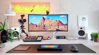 My PRODUCTIVE Desk Setup 2021 [upl. by Elpmid488]