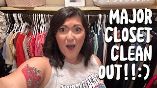 Declutter with me Closet Clean Out [upl. by Ddene]