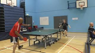 Luke Rickett v Laikram Persaud  Brighton TTC 3 v Horsham Spinners 2  British League  Div C6 [upl. by Noed]