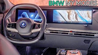 2023 BMW iX Interior  The My Modes Explained [upl. by Fosque]