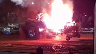 Mr Twister Modifed Tractor erupts into a fireball at Saluda SC [upl. by Diehl487]