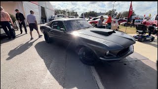 Mecum Kissimmee 2024 mecum driver ￼ having problem’s with mustang slips into reverse 😳 [upl. by Eniarrol]