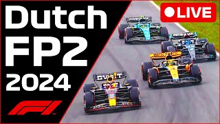 🔴F1 LIVE  Dutch GP FP2  Commentary  Live Timing [upl. by Eliath495]