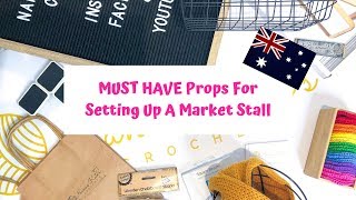 MUST HAVE Props For Your Market Stall Set Up  All Available In Australia [upl. by Eesac]