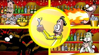 Bartender The Right Mix All 10 Endings amp Drinking MIXES [upl. by Fellows537]