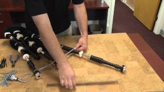 How to Put Drone Cords on Your Bagpipes [upl. by Neliak]