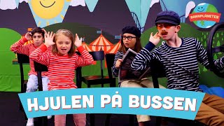 Hjulen på bussen  Barnmusik och barnsånger med Minikompisarna [upl. by Lehcyar249]