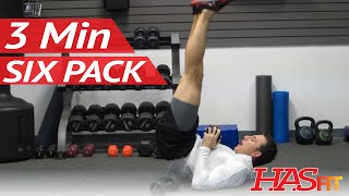 Six Pack in 3 Minutes  6 Pack Ab Exercises Workout by Coach Kozak  How to get a 6 pack fast [upl. by Eiznyl962]