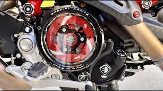 The 2023 Ducati Hypermotard 950 SP Finally Gets The Ducabike Clear Clutch Cover Installed [upl. by Davidoff]