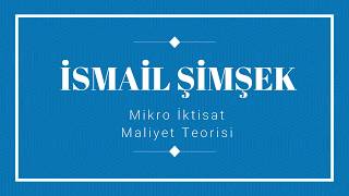 16 Mikro İktisat Genel Tekrar  Maliyet Teorisi [upl. by Venetis]