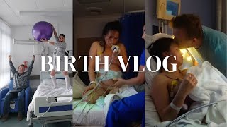 BIRTH VLOG UK  RAW amp REAL INDUCTION LABOUR amp DELIVERY OF OUR SECOND BABY [upl. by Fesuoy]