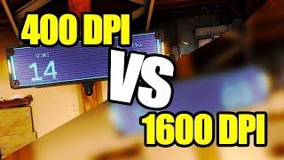 Valorant 400 DPI vs 1600 DPI [upl. by Nnire]