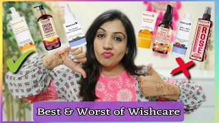 Best amp Worst of Wishcare Wishcare Products Review Wishcare Skincare amp Haircare Mini Reviews [upl. by Etnor]