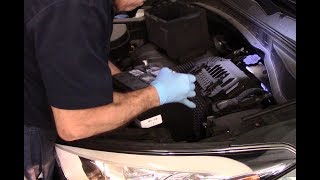 How To Replace A Battery 20132016 Hyundai Santa Fe [upl. by Arinaj547]