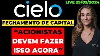 🚨AVISO URGENTE SOBRE CIELO  CIEL3  Louise Barsi  ciel3 opa  fechamento de capital cielo [upl. by Eened134]