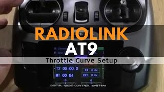 RadioLink AT9 Throttle Curve Setup [upl. by Geraldina998]