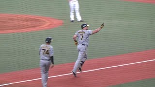 【日本一決勝弾】阪神タイガース・ノイジーの３ランホームランで先制～六甲おろし＠京セラドーム [upl. by Roleat]