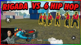 6 PLAYER HIPHOP VS RIGADA  1VS6 CHALLENGE MOST HEADSHOT ROOM EVER [upl. by Clemmy]