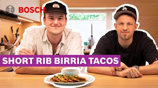 Noah Bachofen kocht Birria Tacos bei Stress 🌮  Bosch Home presents Special guest [upl. by Diahann]