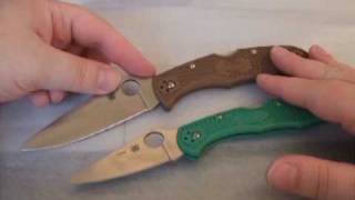 Knife review Newest Spyderco Endura amp Delica full flat ground excellence [upl. by Oht]