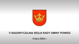 V nadzwyczajna sesja Rady Gminy Powidz  transmisja na żywo [upl. by Elinnet737]