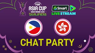 Philippines v Hong Kong China – FIBA Asia Cup Qualifiers 2025 Chat Party ⚡🏀 [upl. by Oswal878]