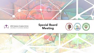 March 14 2022 OCDSB Special Board Meeting [upl. by Adnahs920]