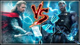 MJOLNIR vs STORMBREAKER 🔨  Origen amp poderes Películas amp Cómics [upl. by Ellord]