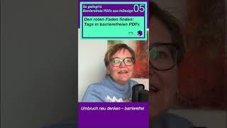 15 Videos  So gelingt’s barrierefreie PDFs aus InDesign BarrierefreiePDFs Barrierefreiheit [upl. by Boyes]