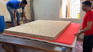 Memory Foam Mattress Production Process How Mattresses Are Made [upl. by Mindy]